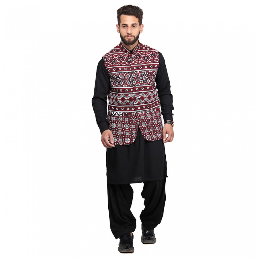 Sindhi 2025 waistcoat mens